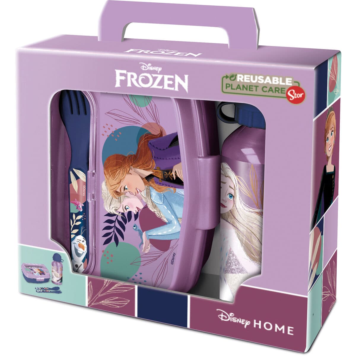 Set de Menaje Infantil Stor Cool days Azul Azul cielo Lila 21 x 18 x 7 cm 4 Piezas