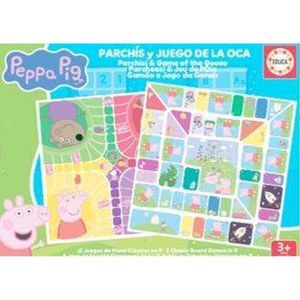 Tablero de Parchís y Oca Peppa Pig