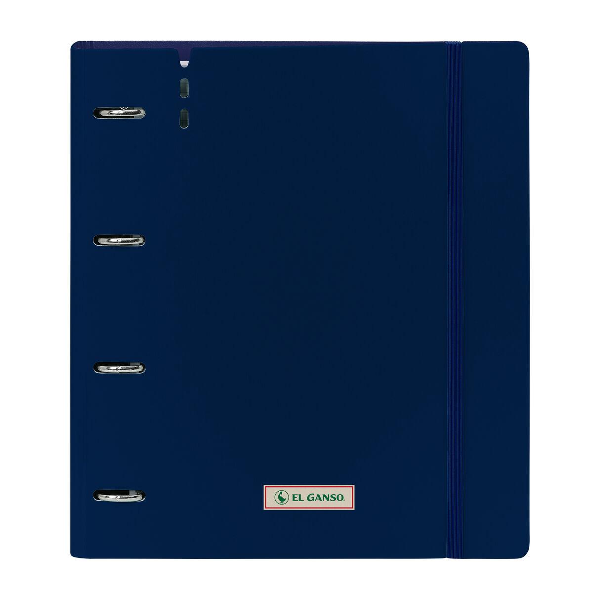 Carpeta de anillas El Ganso Eclipse Azul marino 27 X 32 X 4 cm