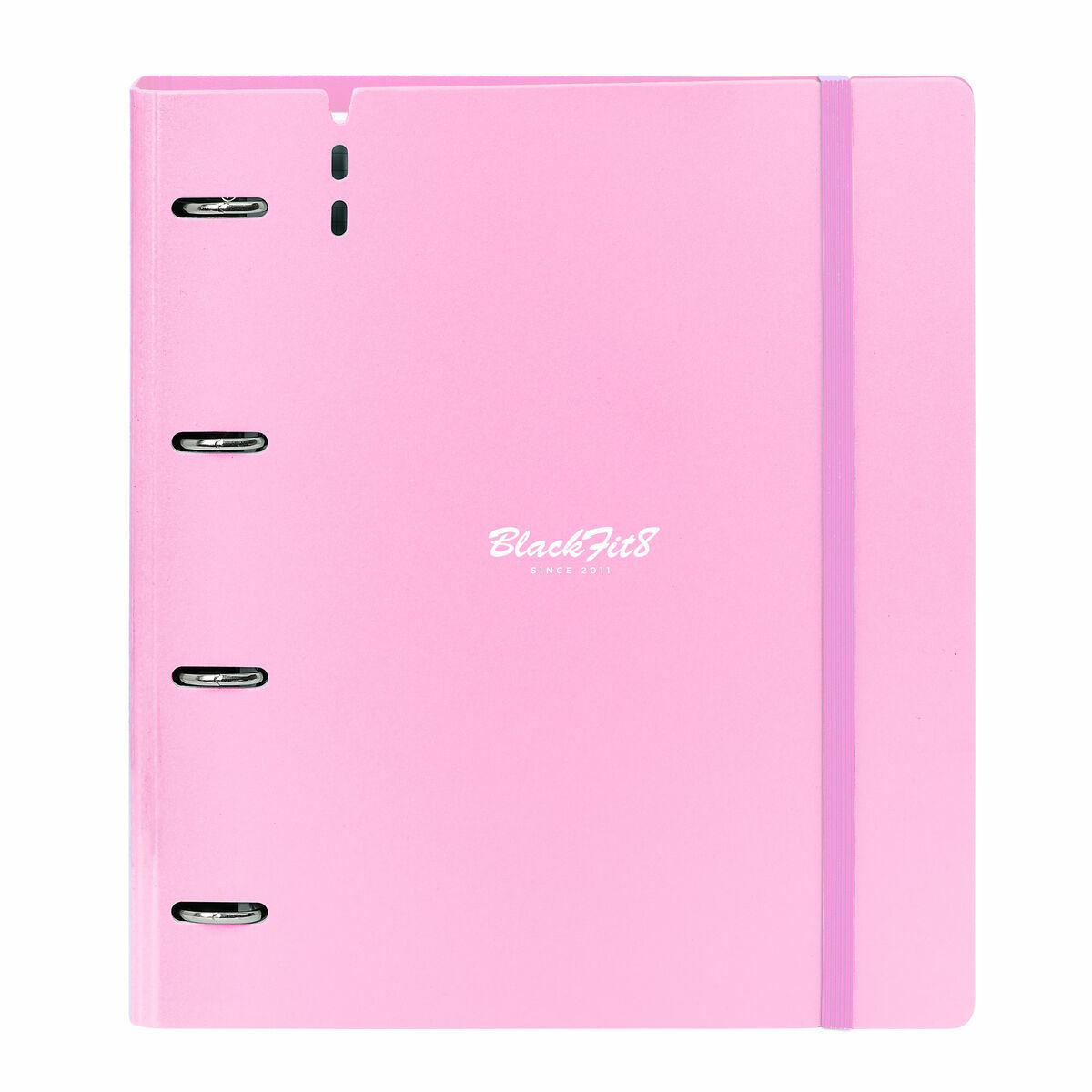 Carpeta de anillas BlackFit8 Smile Azul Rosa 27 X 32 X 4 cm