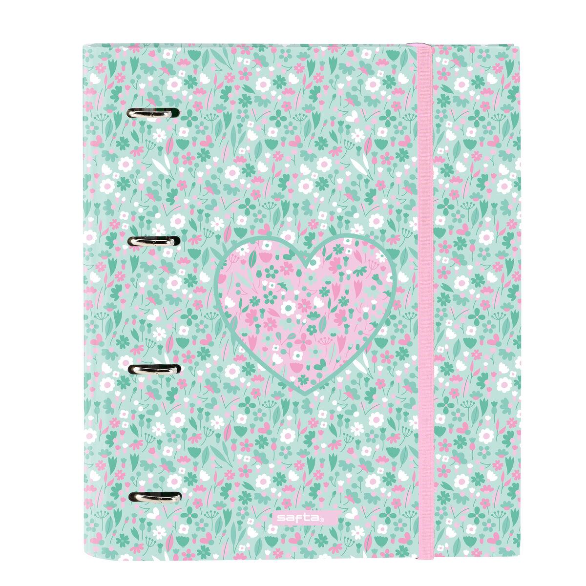 Carpeta de anillas Safta Cuore Menta 27 x 32 x 3.5 cm