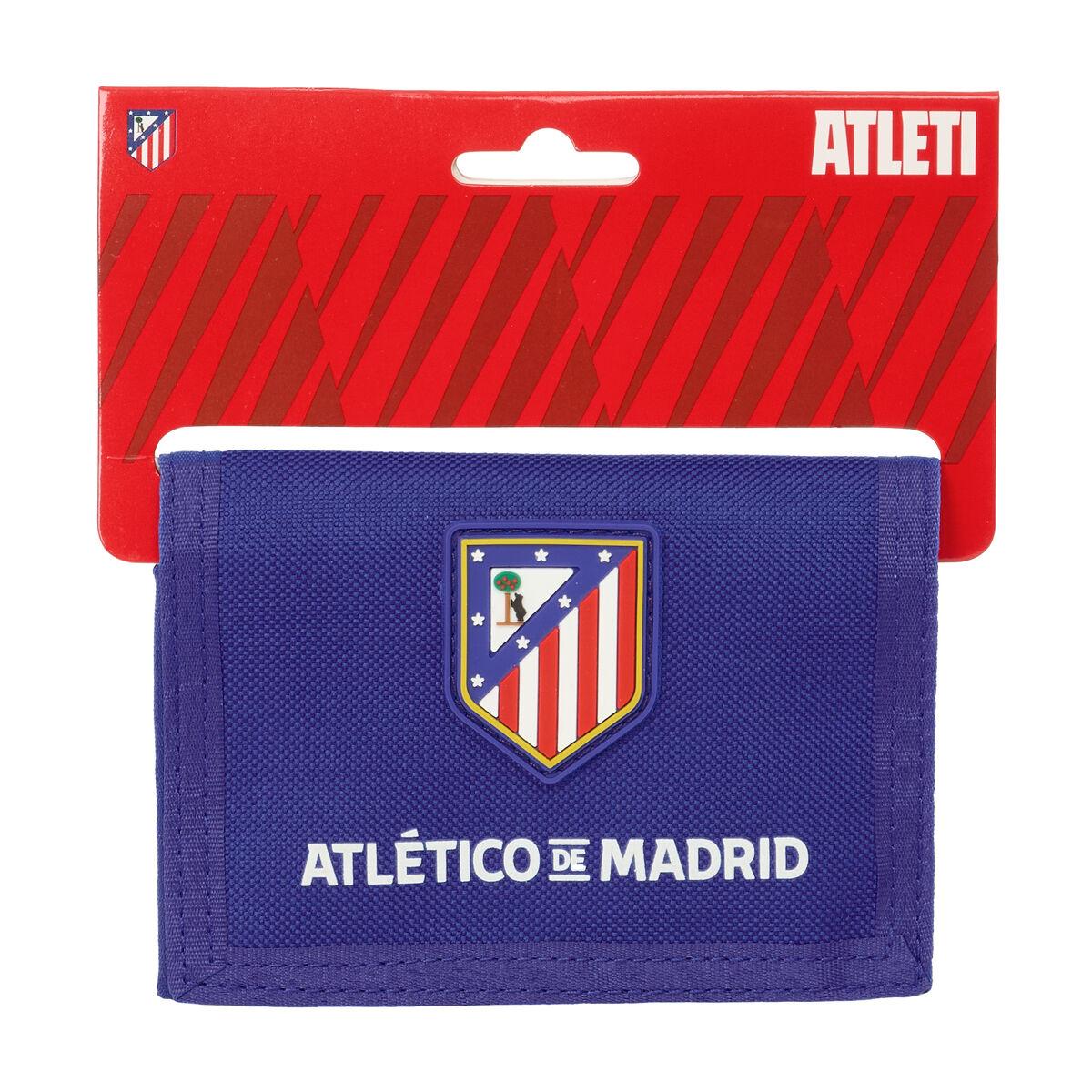 Cartera Atlético Madrid Azul Blanco Rojo 12,5 x 9,5 x 1 cm