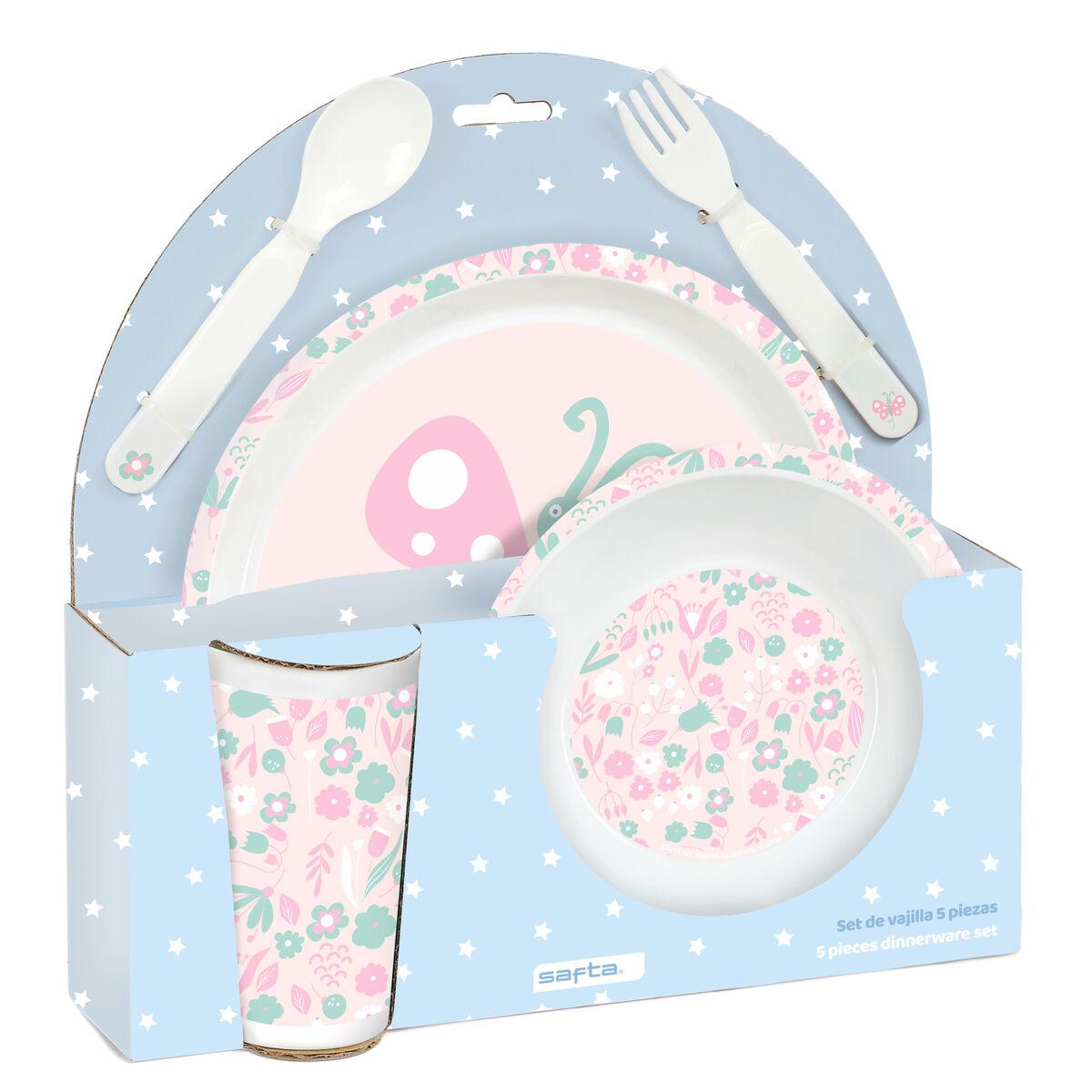 Set de Menaje Infantil Safta Mariposa PVC