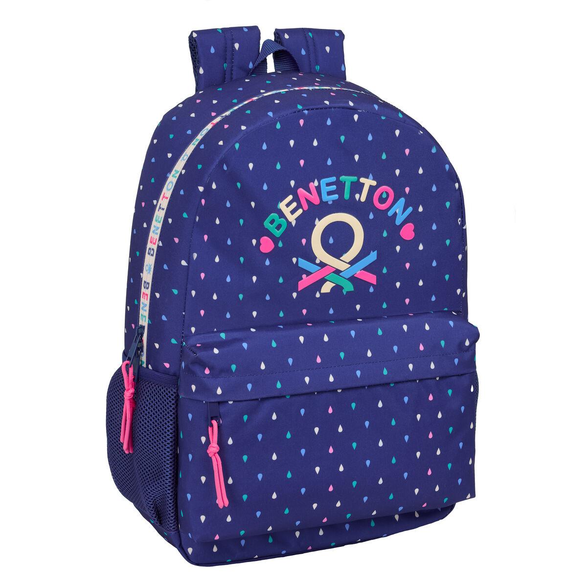 Mochila Escolar Benetton Drop Multicolor 30 x 46 x 14 cm