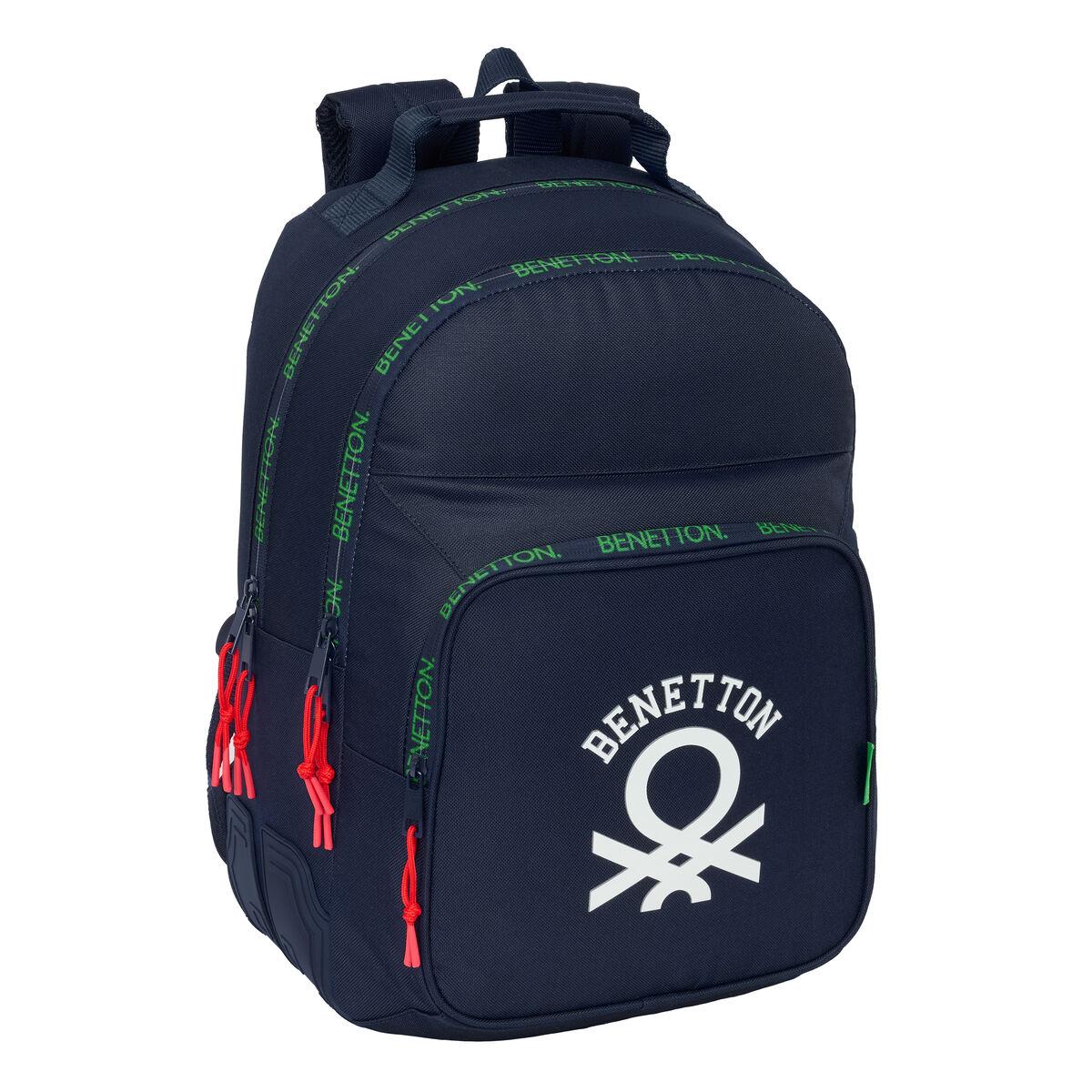 Mochila Escolar Benetton Together Azul marino 32 x 42 x 15 cm