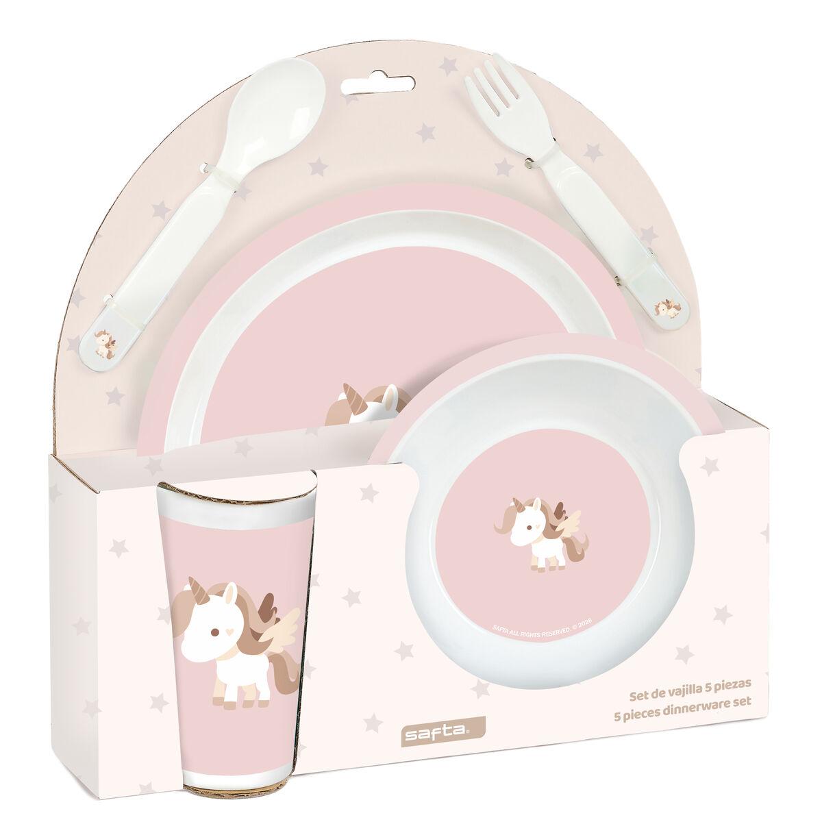 Set de Menaje Infantil Safta Unicornio PVC
