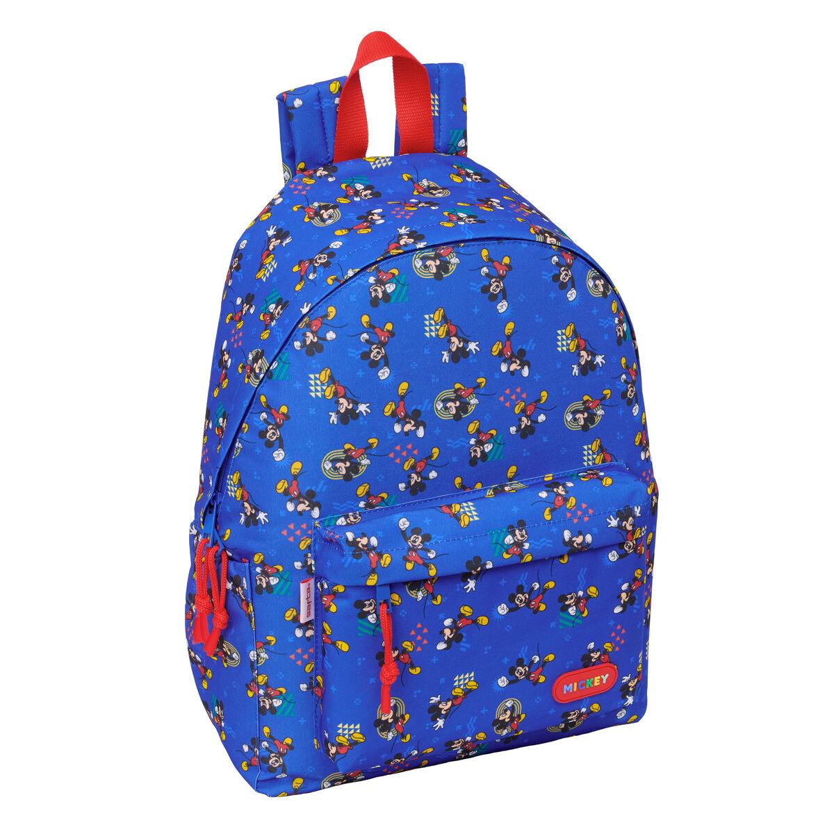 Mochila Escolar Mickey Mouse Clubhouse Today Azul 31 x 43 x 13 cm