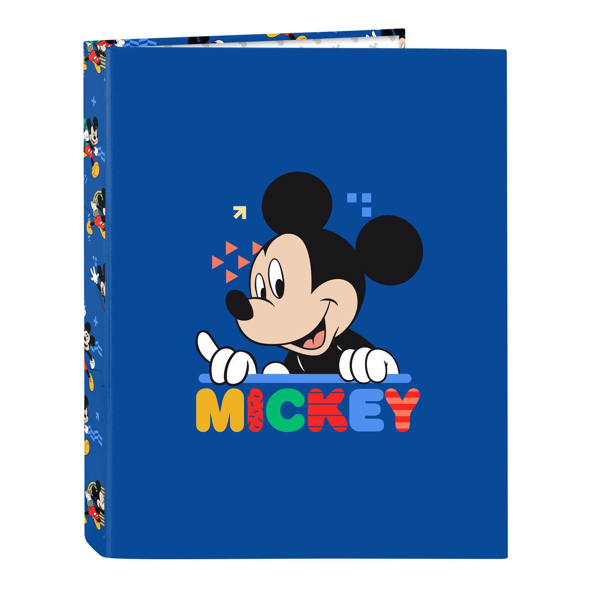 Carpeta de anillas Mickey Mouse Clubhouse Today Azul A4 26.5 x 33 x 4 cm