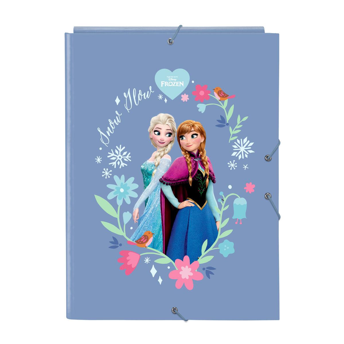 Carpeta de anillas Frozen Azul A4 26 x 33.5 x 2.5 cm
