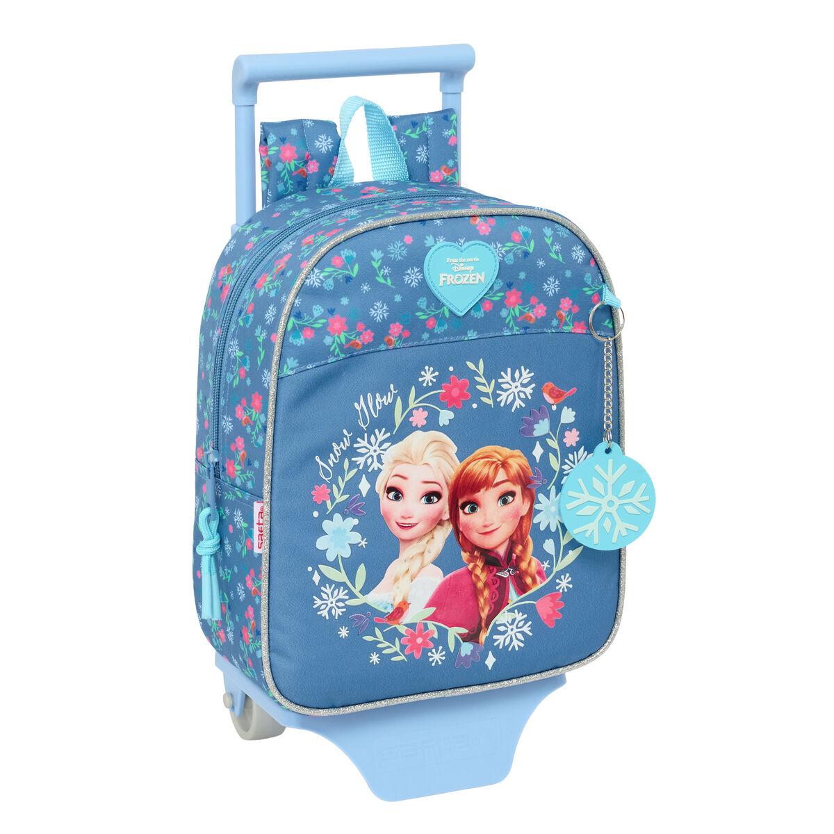Mochila Escolar Frozen Azul 22 x 27 x 10 cm