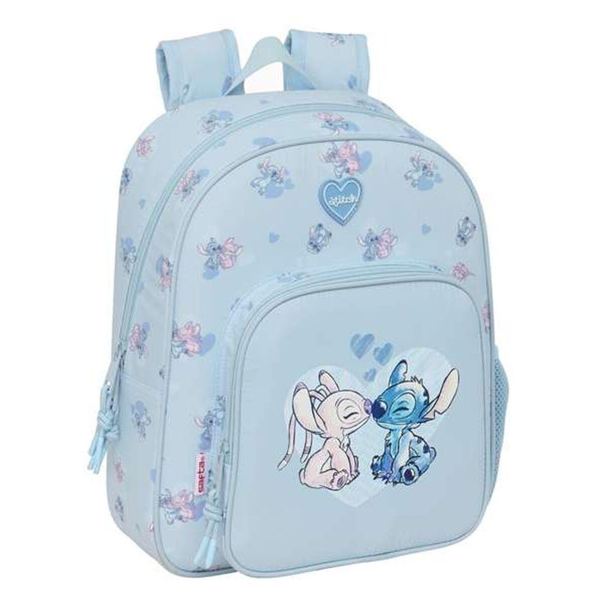 Mochila Escolar Lilo & Stitch Azul claro 28 x 34 x 10 cm