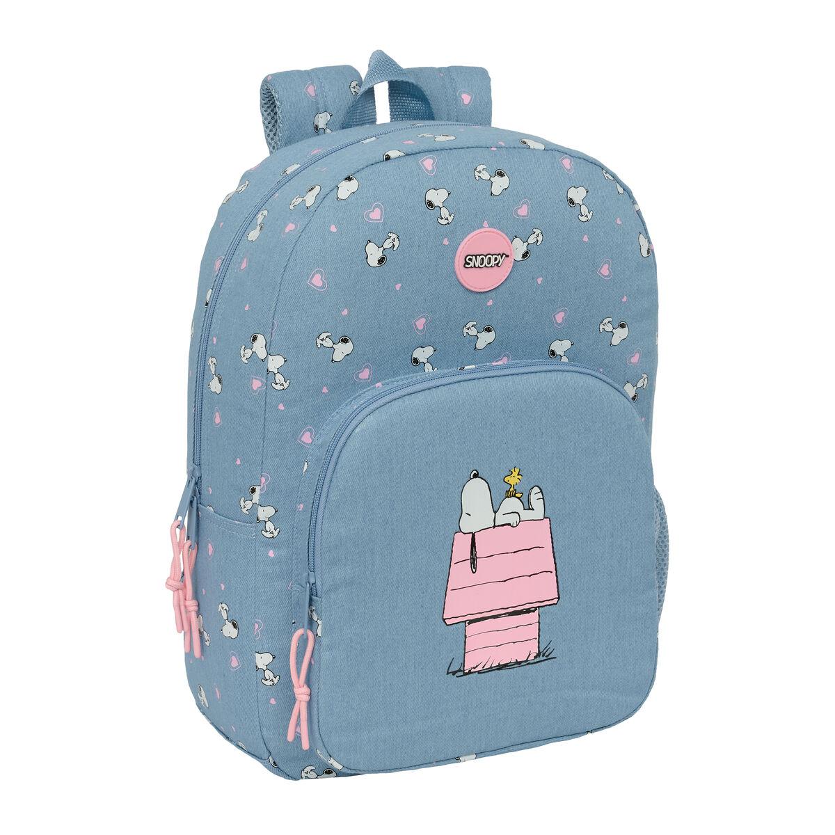 Mochila Escolar Snoopy Denim 30 x 46 x 14 cm