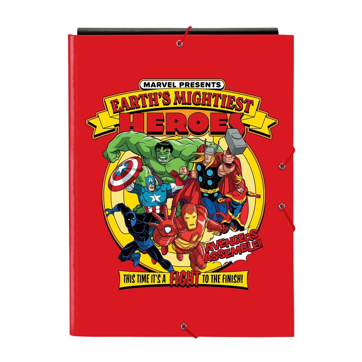 Carpeta de anillas The Avengers Azul Negro A4 26 x 33.5 x 2.5 cm