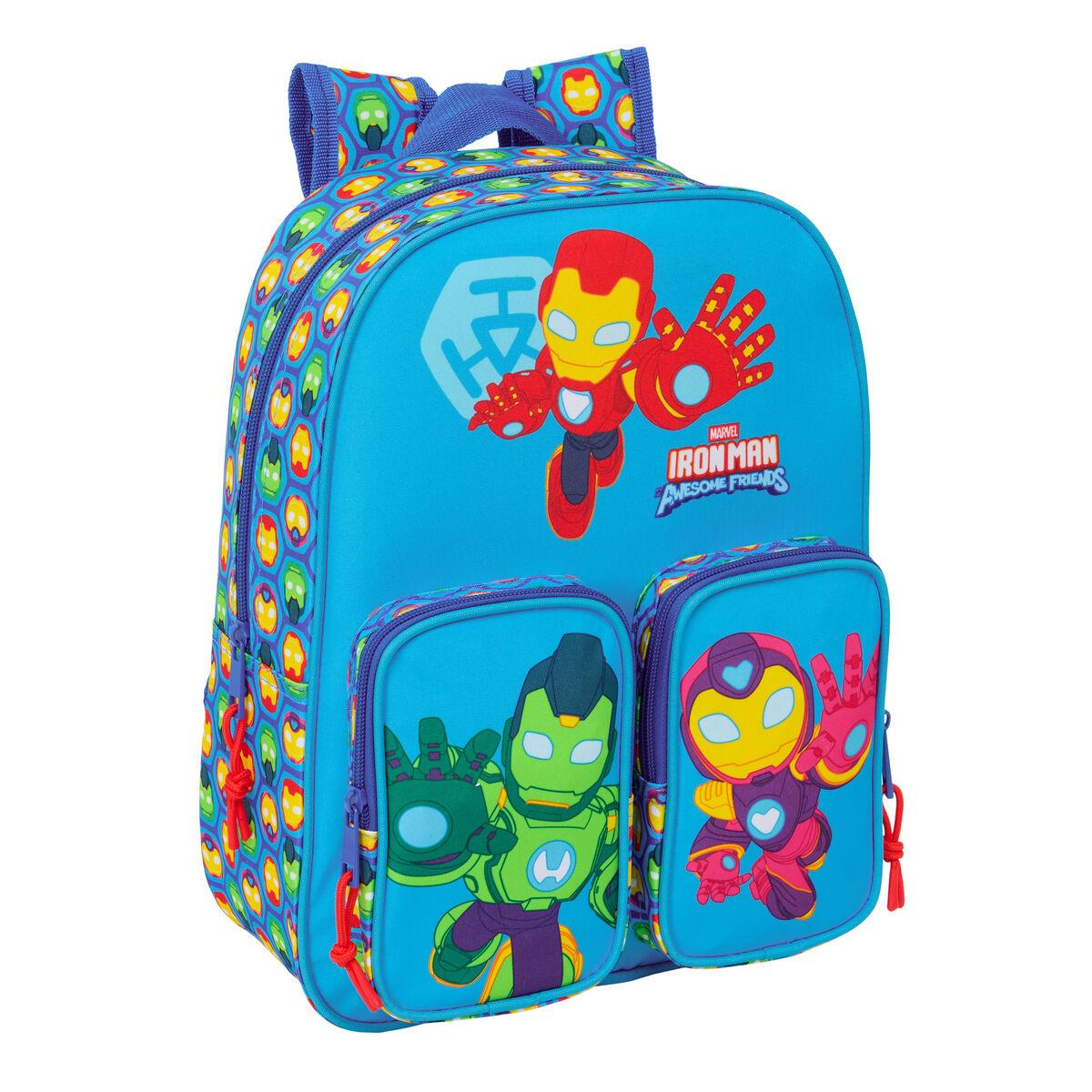 Mochila Escolar Iron Man Multicolor 26 x 34 x 11 cm
