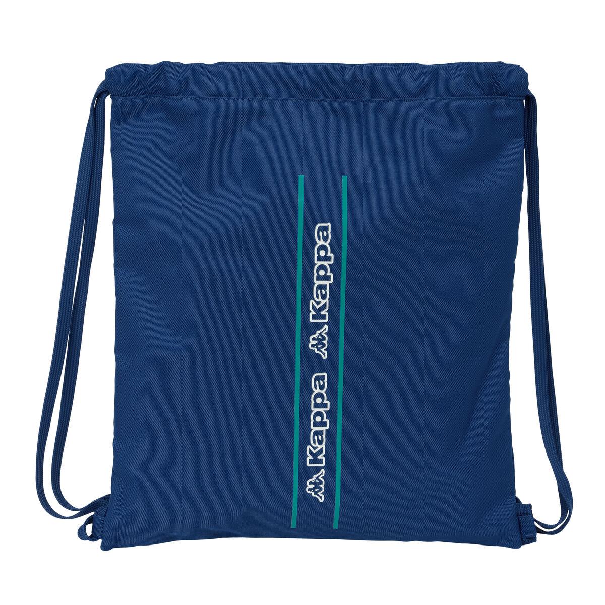 Bolsa Mochila con Cuerdas Kappa Marino Azul marino 35 x 40 x 1 cm