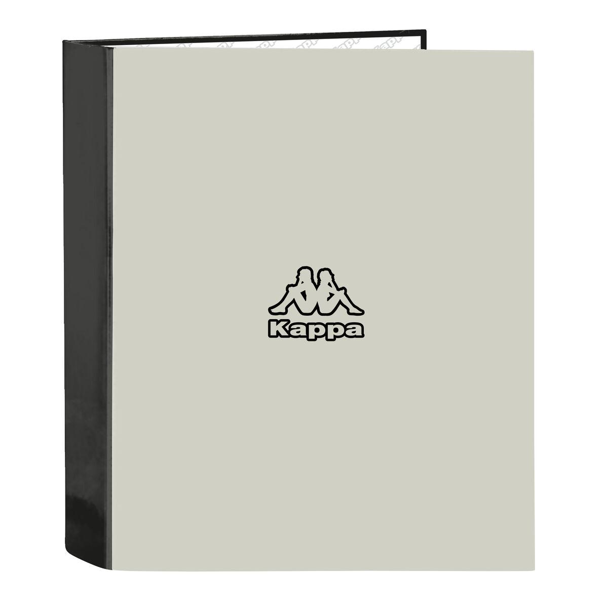Carpeta de anillas Kappa Grey Negro Gris A4 27 x 33 x 6 cm