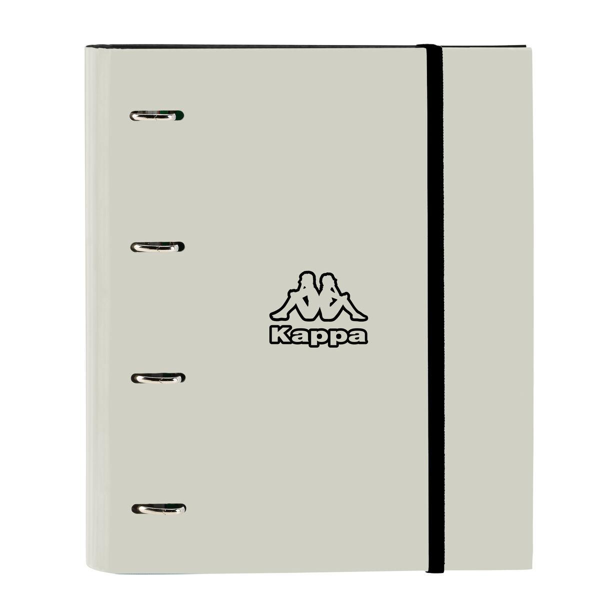 Carpeta de anillas Kappa Grey Negro Gris 27 x 32 x 3.5 cm