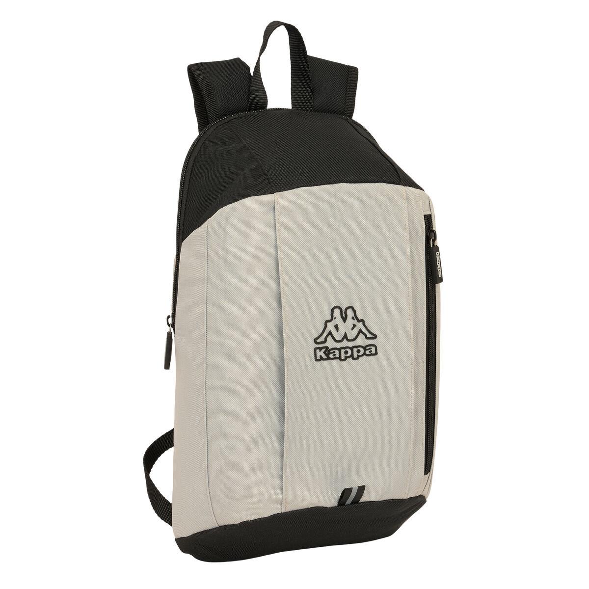 Mochila Escolar Kappa Grey Negro Gris 22 x 39 x 10 cm