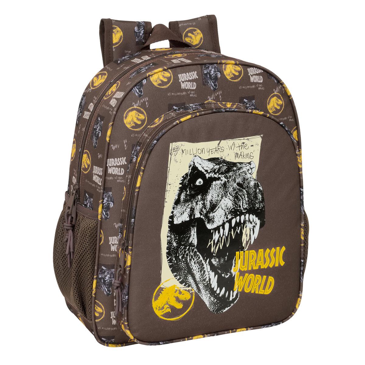 Mochila Escolar Jurassic World Marrón 32 x 38 x 12 cm