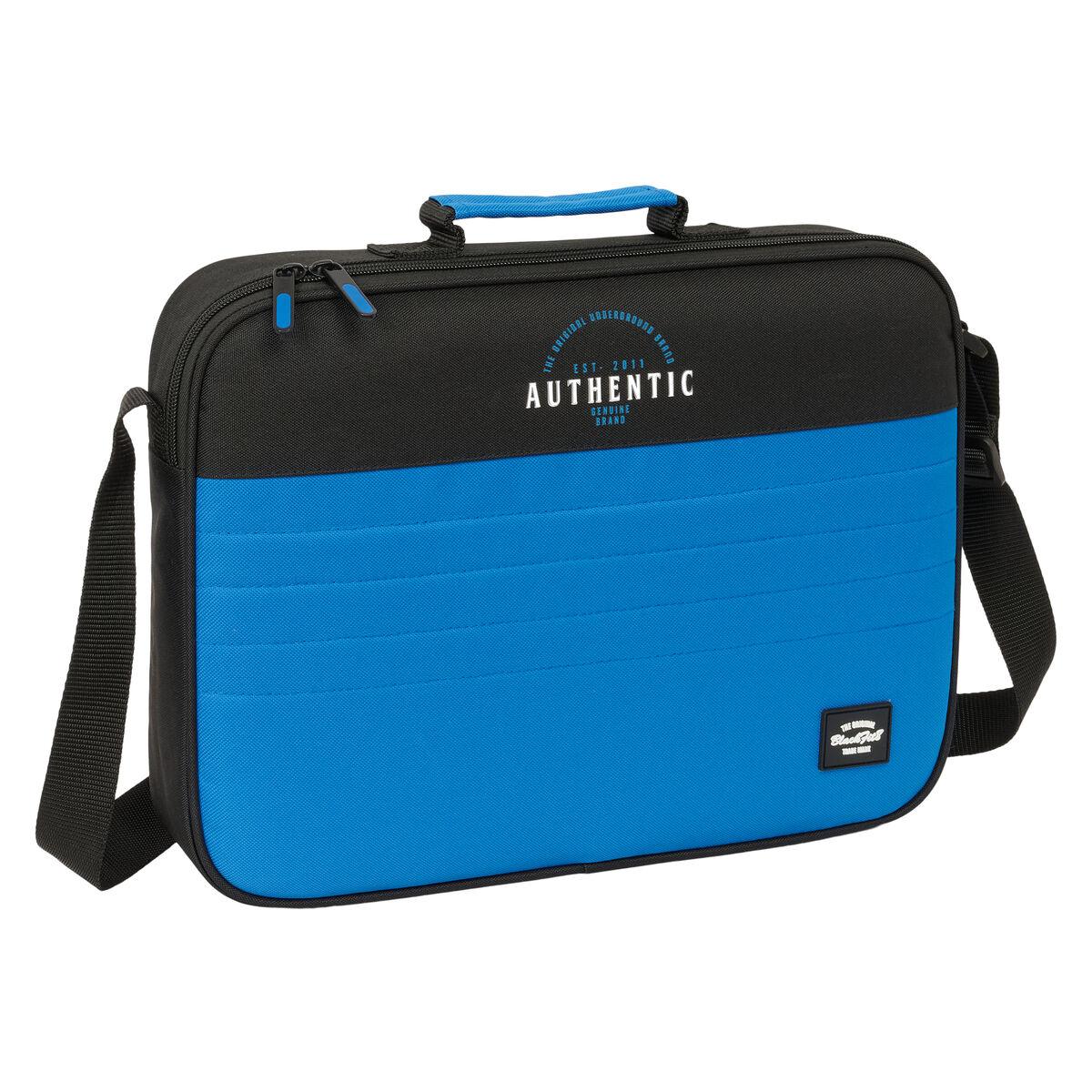 Mochila Escolar BlackFit8 Underground Azul Negro 38 x 28 x 6 cm
