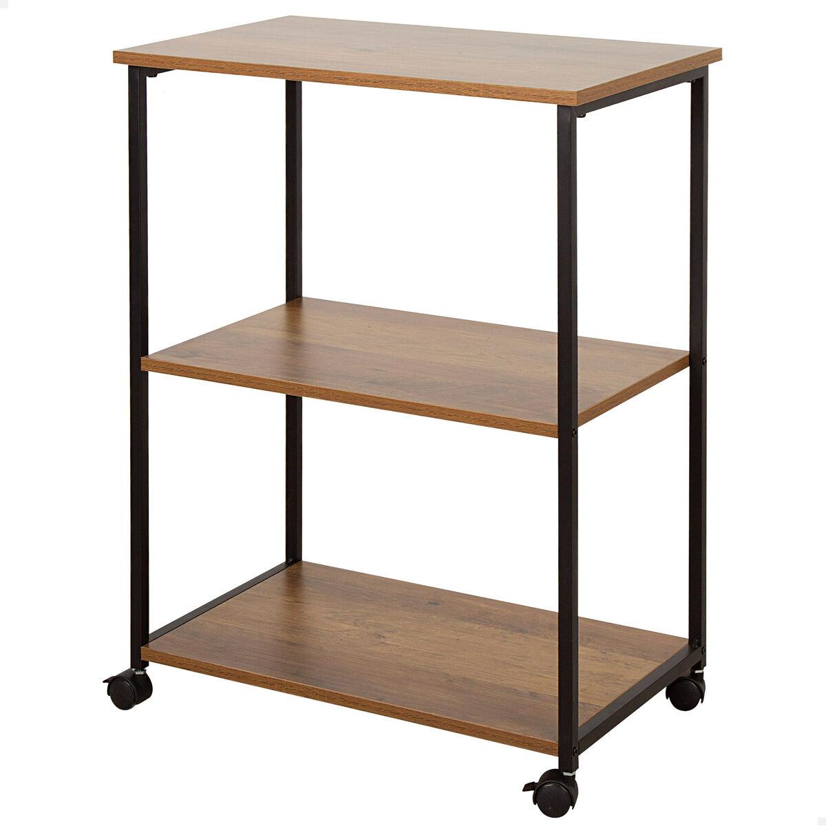 Estantería Max Home Hierro Madera MDF 3 Estantes 48 X 62 X 30 CM