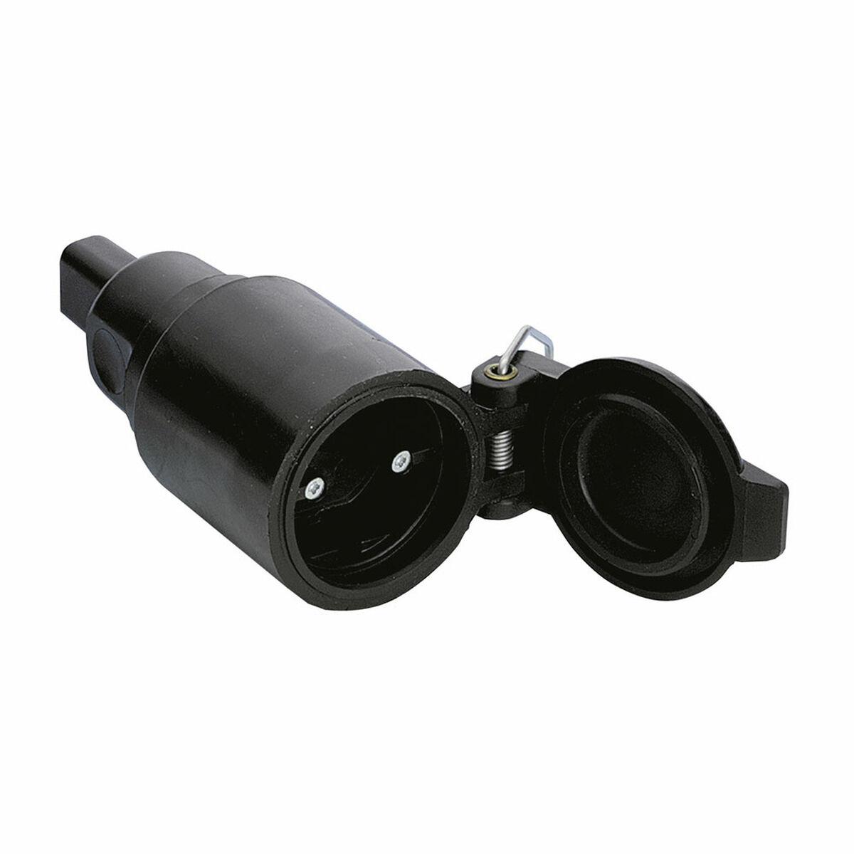 Base de enchufe FNP Negro Superficie 16 A