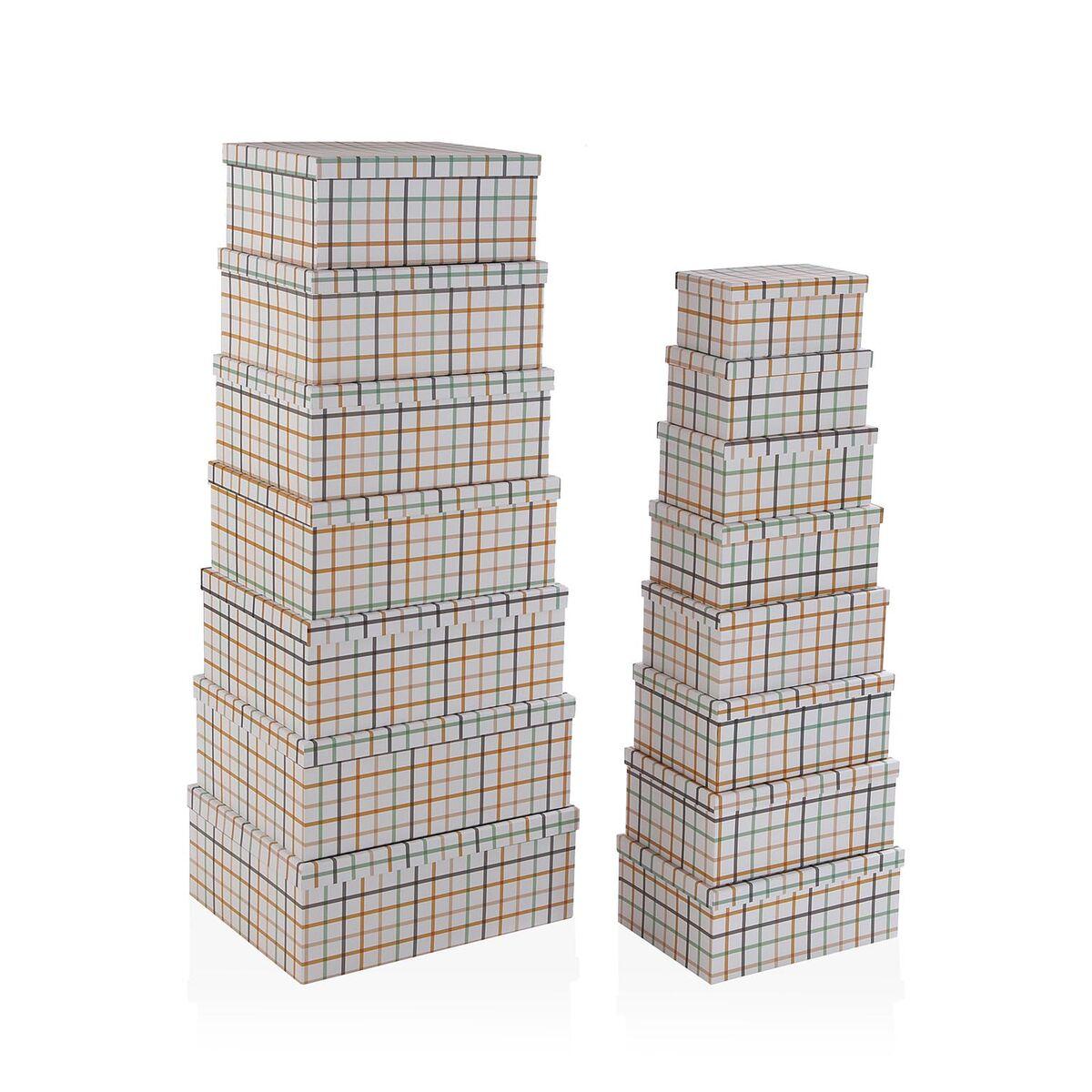 Juego de Cajas Decorativas Versa Peter Cartón (15 Piezas)
