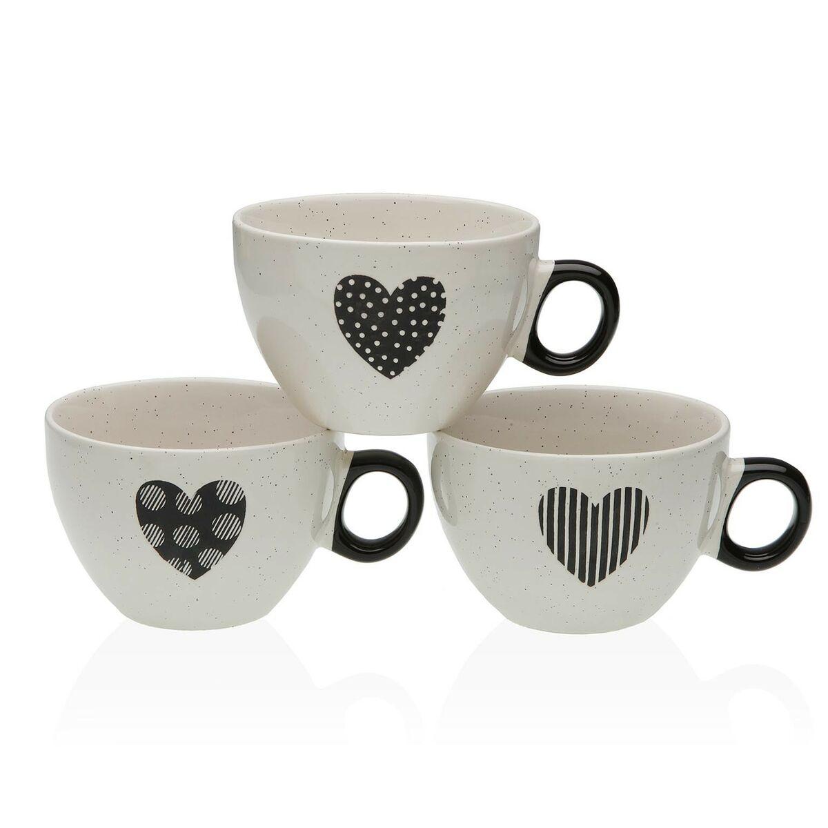 Taza de café y té Versa Nathalie Gres Corazón