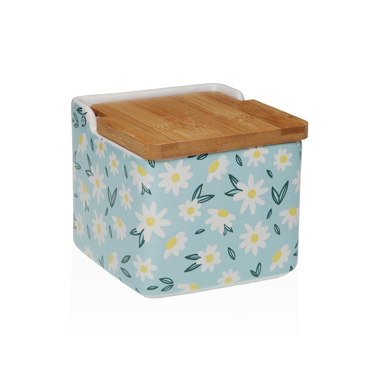 Salero con Tapa Versa DAISY Cerámica 12,2 x 11,5 x 12,2 cm