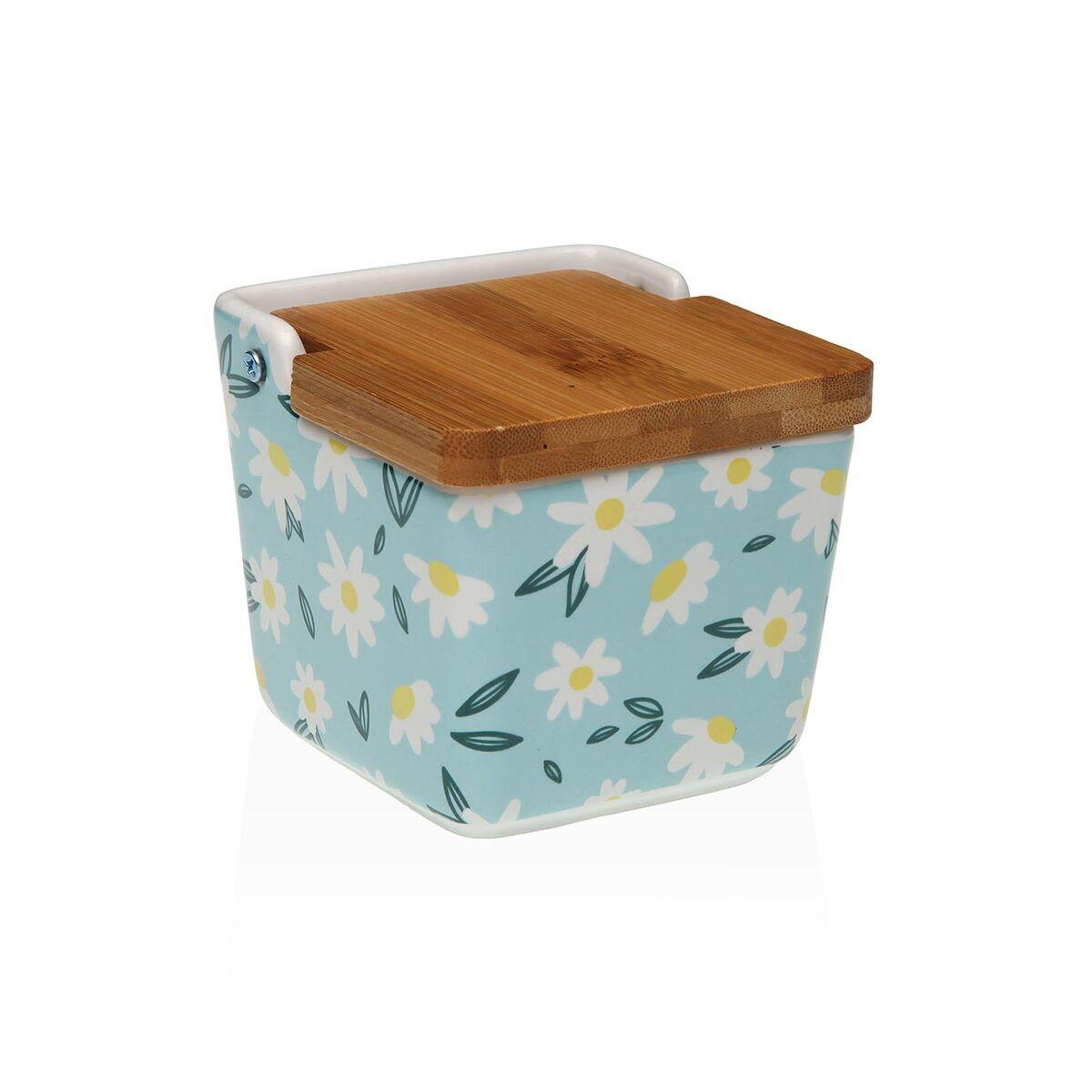 Salero con Tapa Versa DAISY Cerámica 8,8 x 8,5 x 8,8 cm