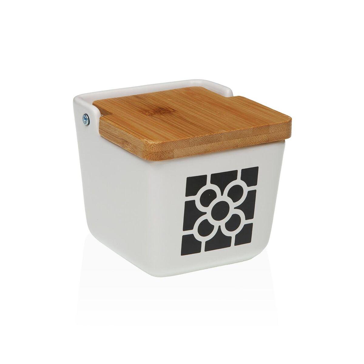 Salero con Tapa Versa Cerámica 8,8 x 8,5 x 8,8 cm