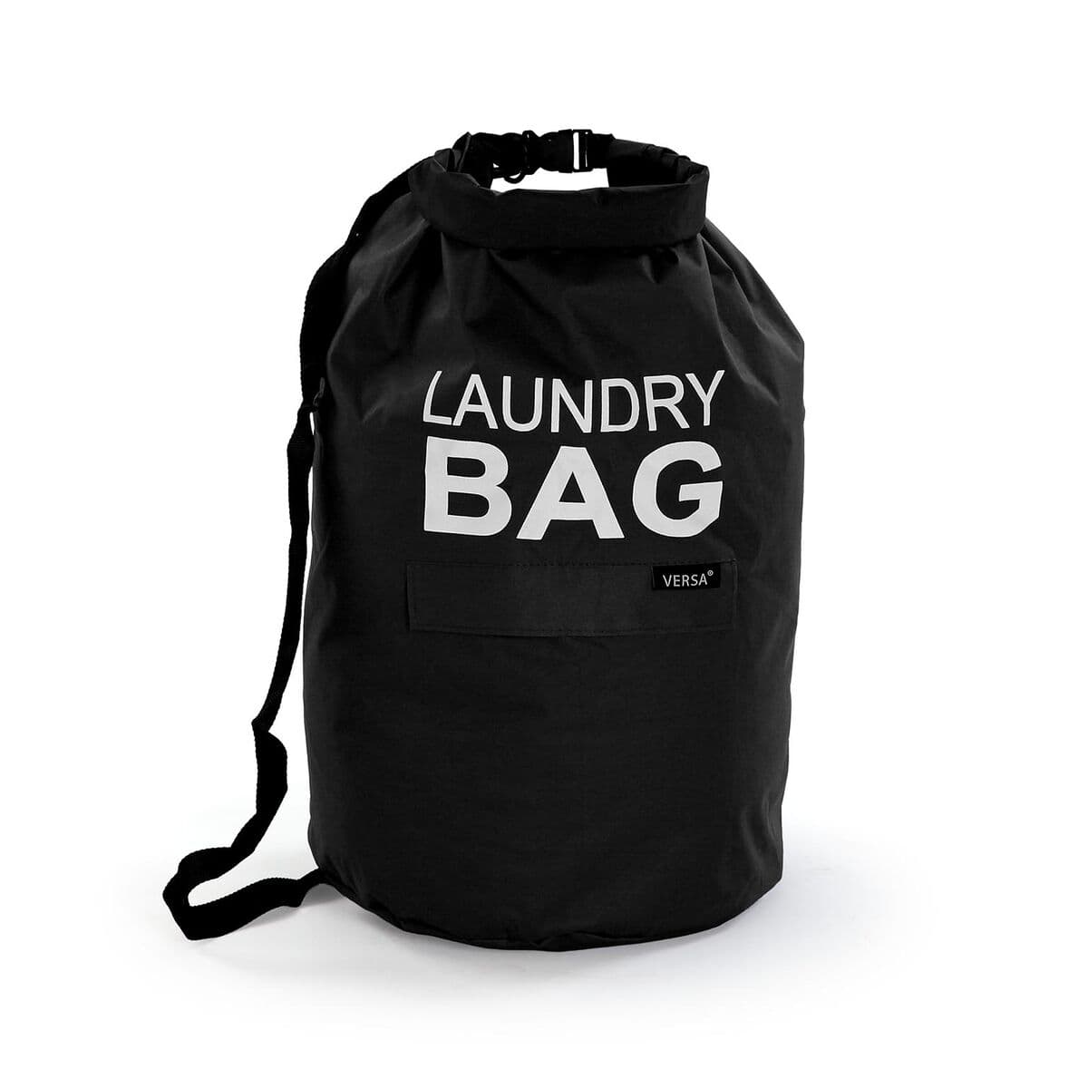 Bolsa para ropa sucia Versa Negro Poliéster 70 x 33 cm