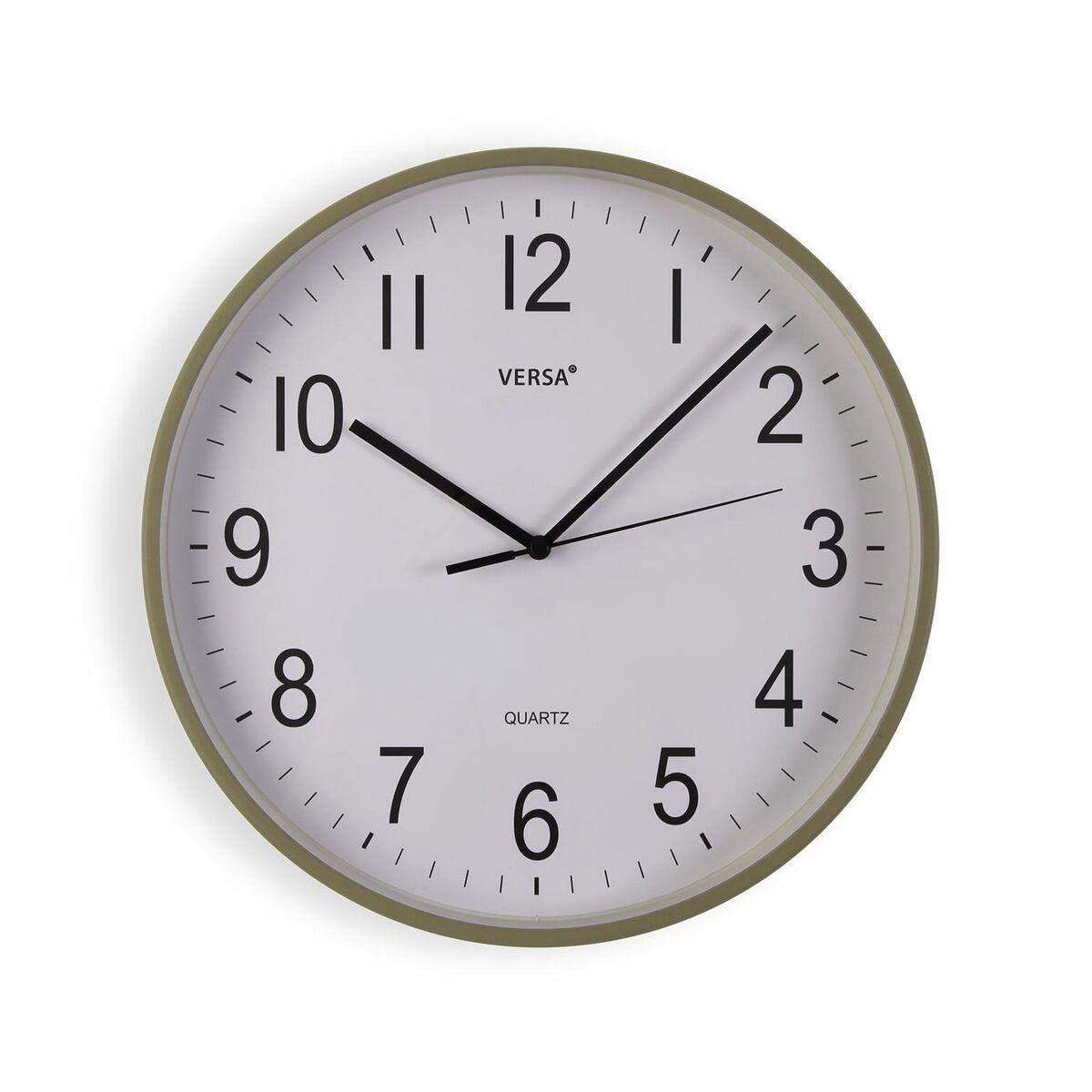 Reloj de Pared Versa Verde Plástico 35,1 X 35,1 X 4,5 CM