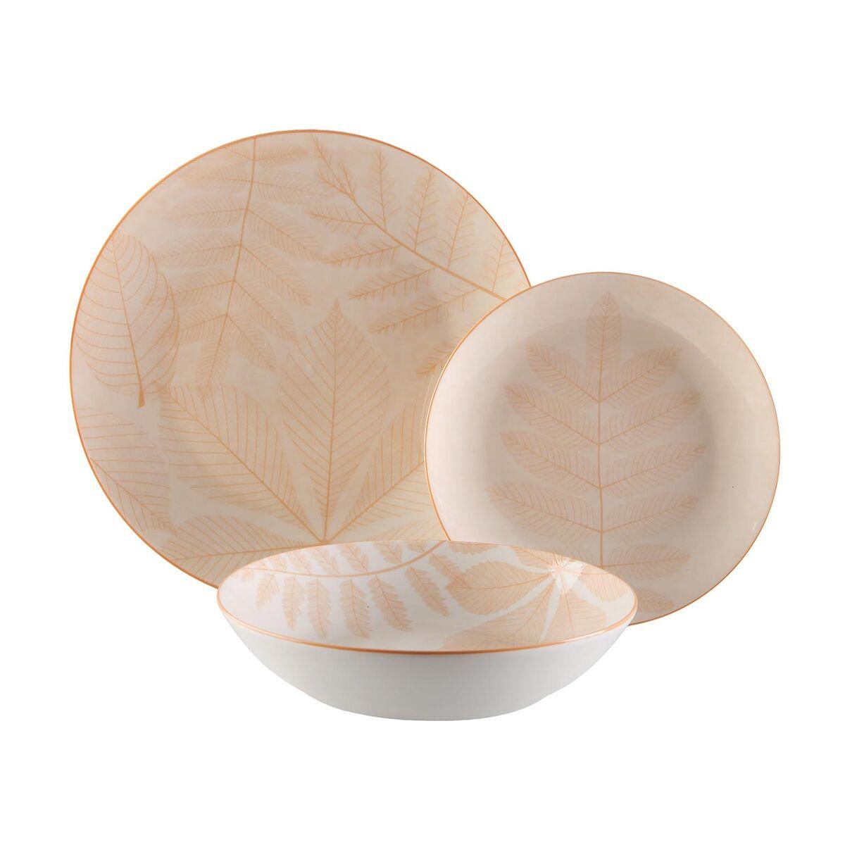 Vajilla Versa Aylen Beige Porcelana 18 Piezas