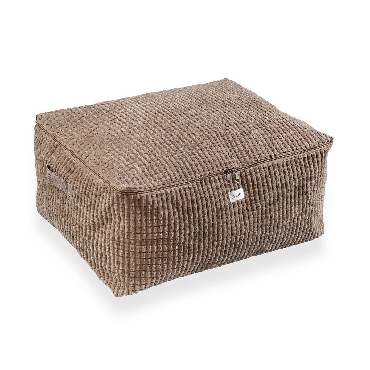 Caja de Almacenaje Versa Corduroy 40 x 25 x 50 cm Caqui