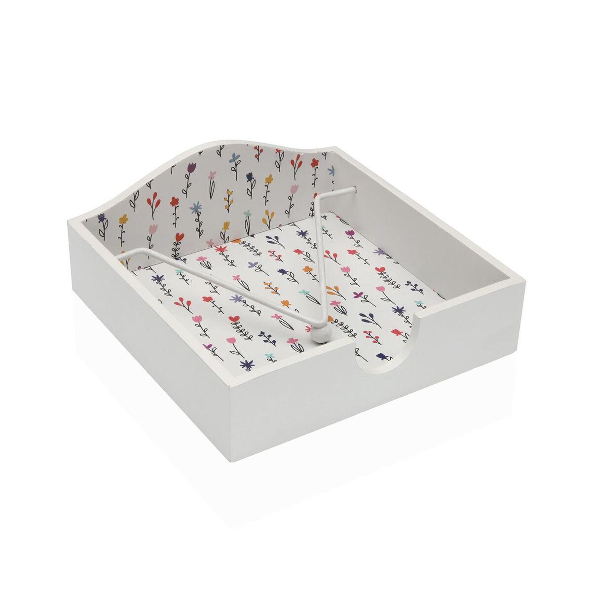 Servilletero Versa BLUME Madera MDF 18 x 7 x 18 cm