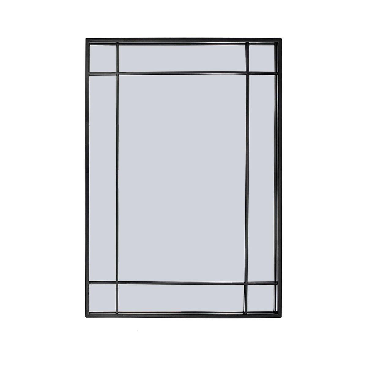 Espejo de pared Versa Negro 2,9 X 76 X 53 CM