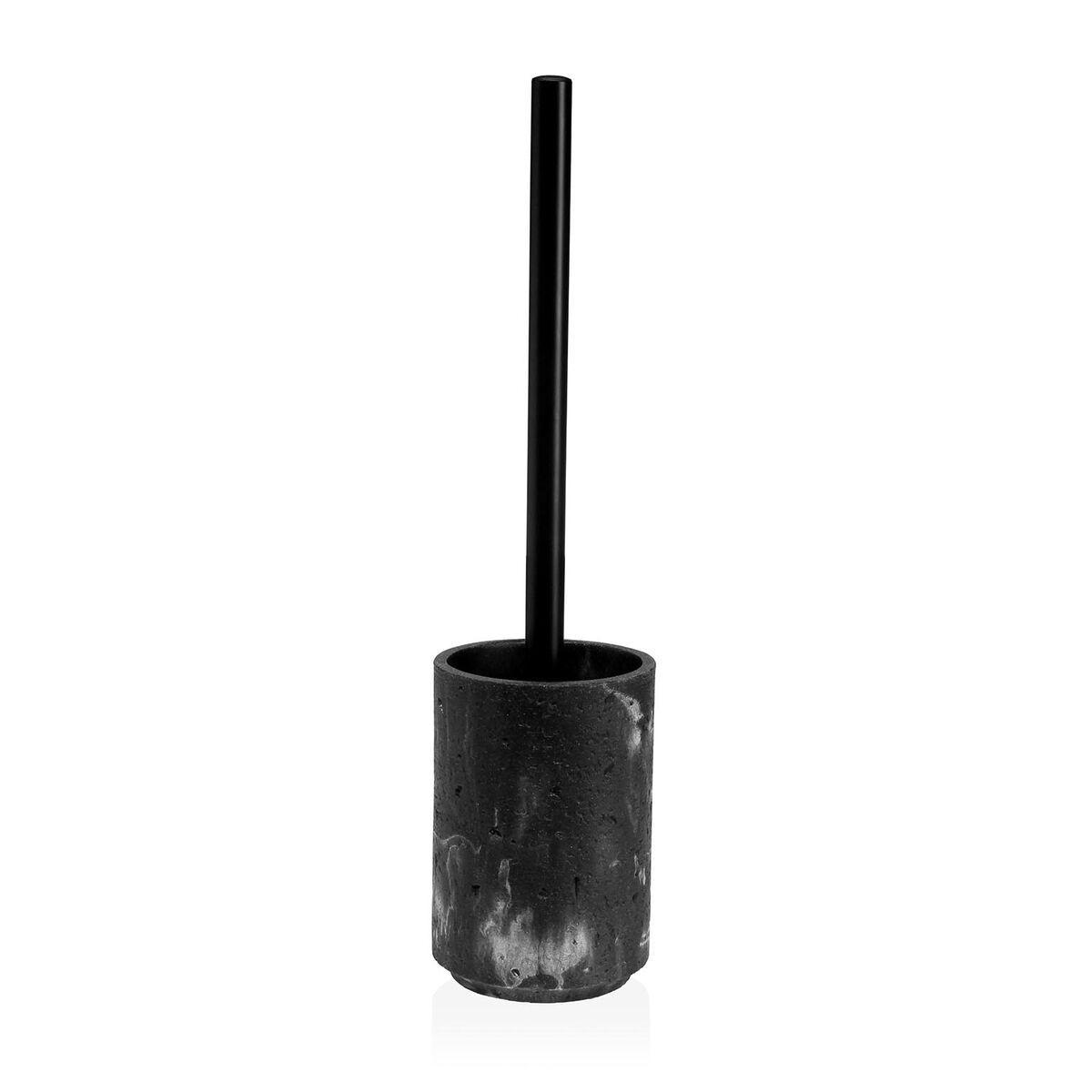 Escobilla para el Baño Versa Negro Resina Acero 9,4 x 37 x 9,4 cm