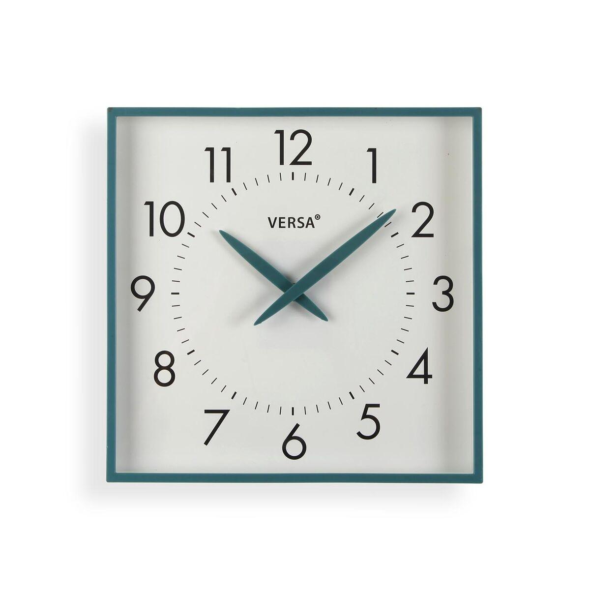 Reloj de Pared Versa Azul Plástico 4,1 X 28,3 X 28,3 CM