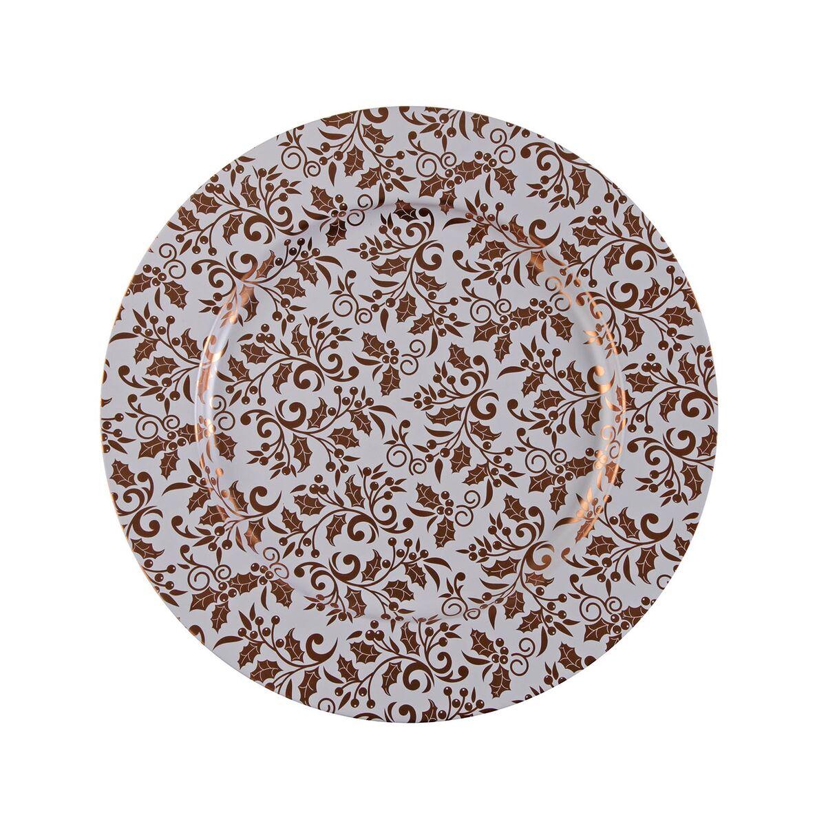 Bajo Plato Versa Aurea Metal 33 x 1,5 x 33 cm