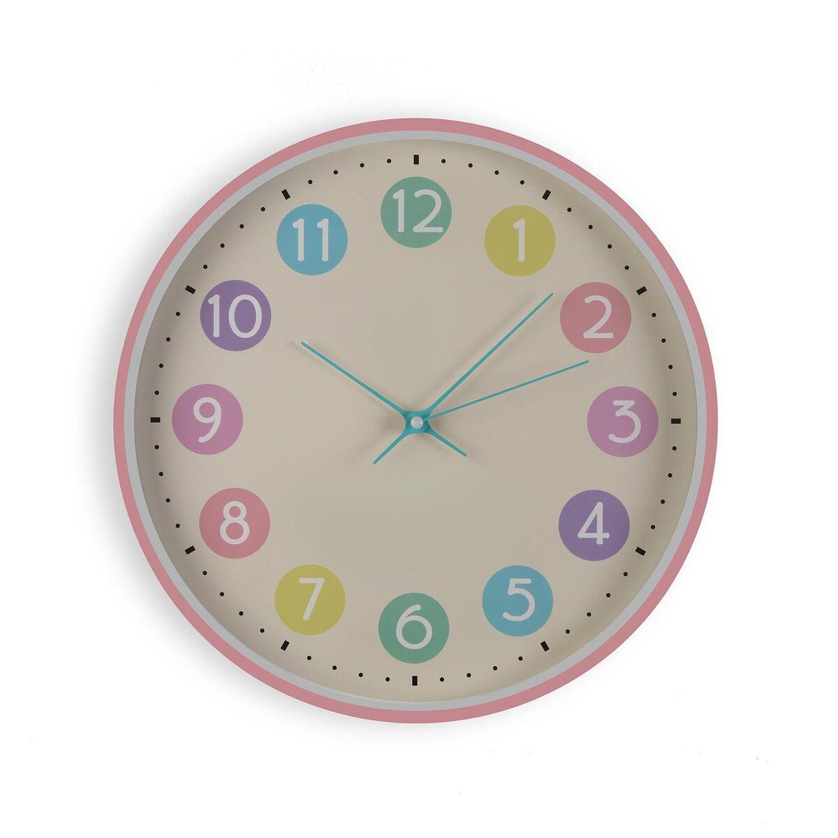 Reloj de Pared Versa Multicolor Plástico 30 x 30 x 4,5 cm