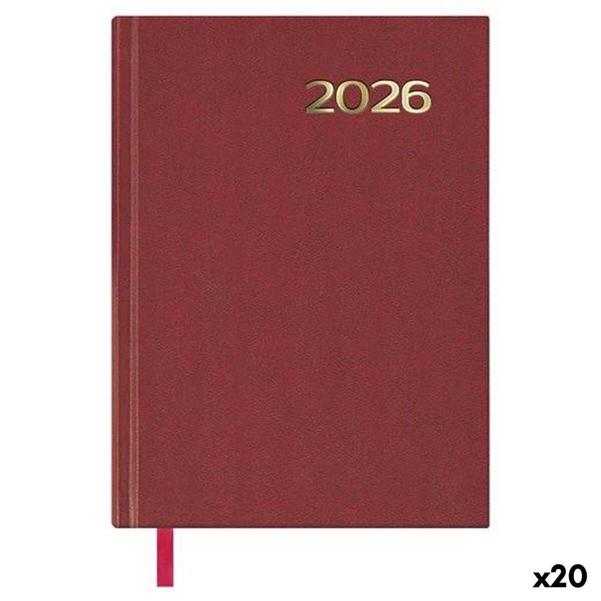Agenda DOHE SÍNTEX Burdeos 14 x 20 cm 2026 (20 Unidades)