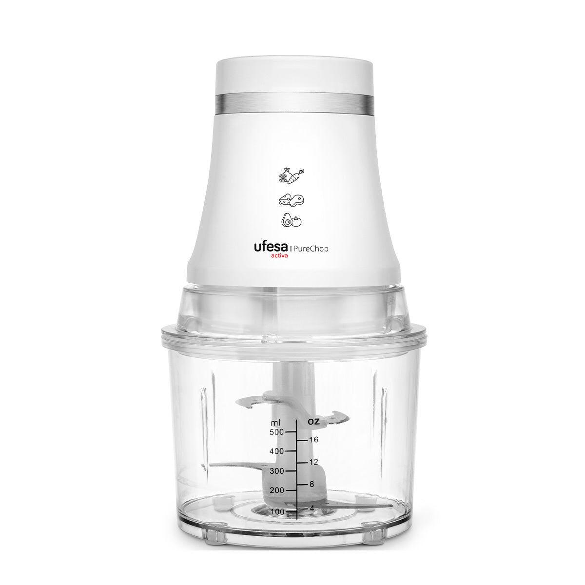 Picadora UFESA PURECHOP ACTIVA Blanco Acero Inoxidable Plástico 400 W 0,8 L