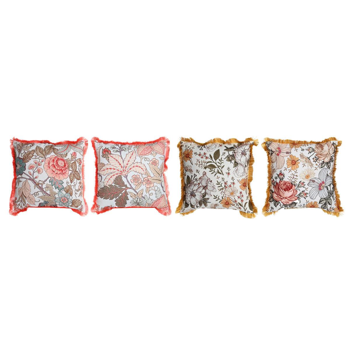 Cojín DKD Home Decor Flecos 45 x 15 x 45 cm (4 Unidades)