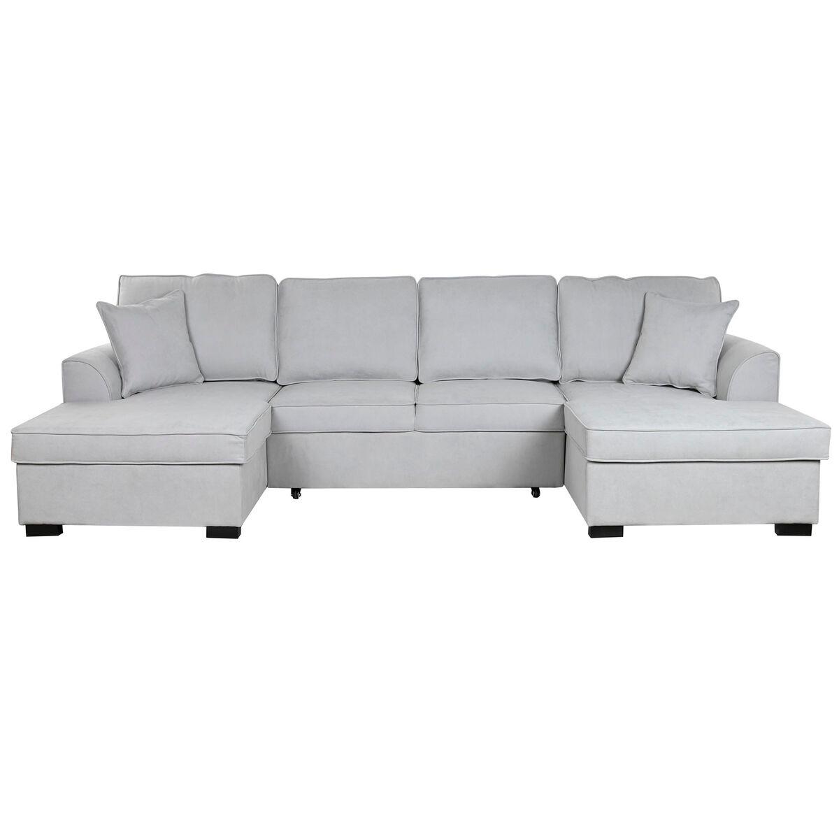 Sofá Cama Home ESPRIT Gris Moderno 298 x 154 x 92 cm