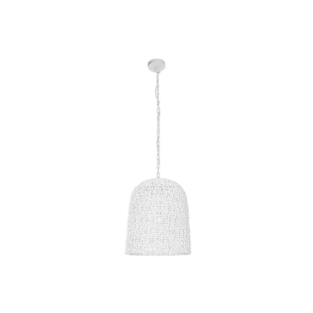 Lámpara de Techo Home ESPRIT Blanco Madera Hierro 50 W 58 x 58 x 71 cm