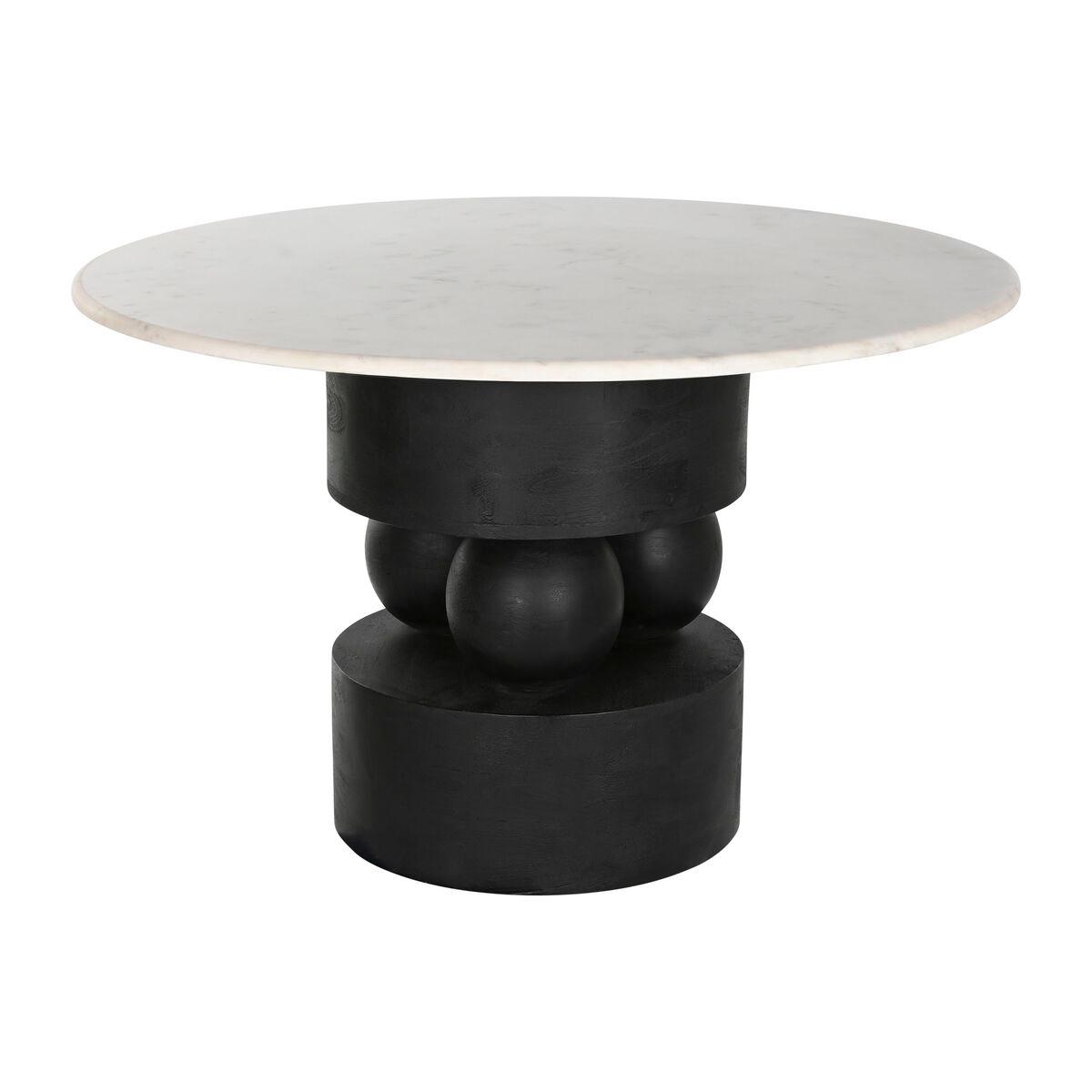 Mesa de Comedor Home ESPRIT Mármol Madera de mango 120 x 120 x 76 cm