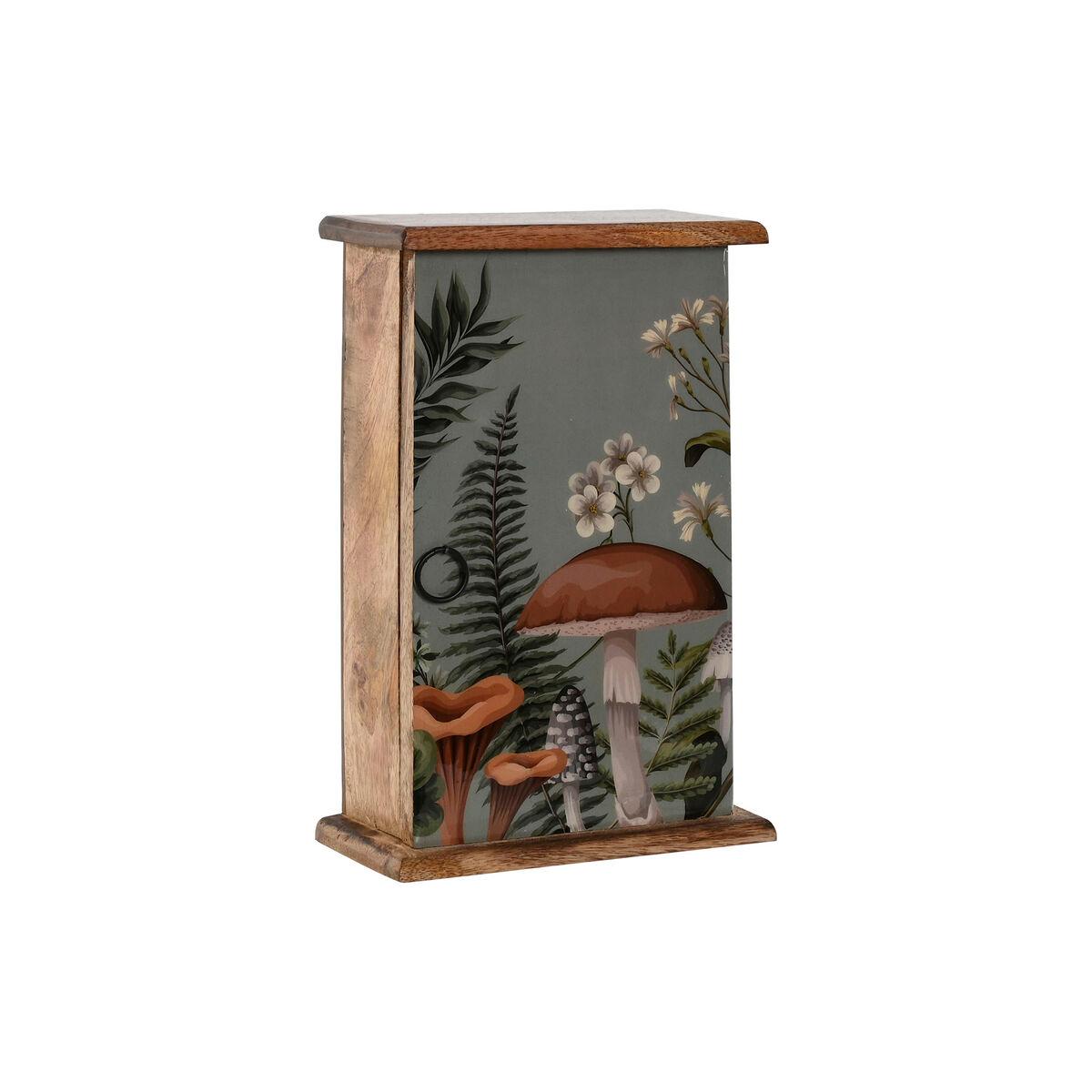 Armario de llaves Home ESPRIT Natural 18 x 7,5 x 28 cm