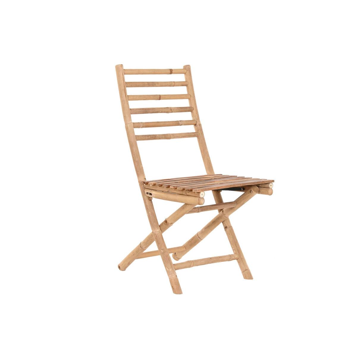 Silla de Jardín Home ESPRIT Marrón Bambú 45 x 55 x 95 cm