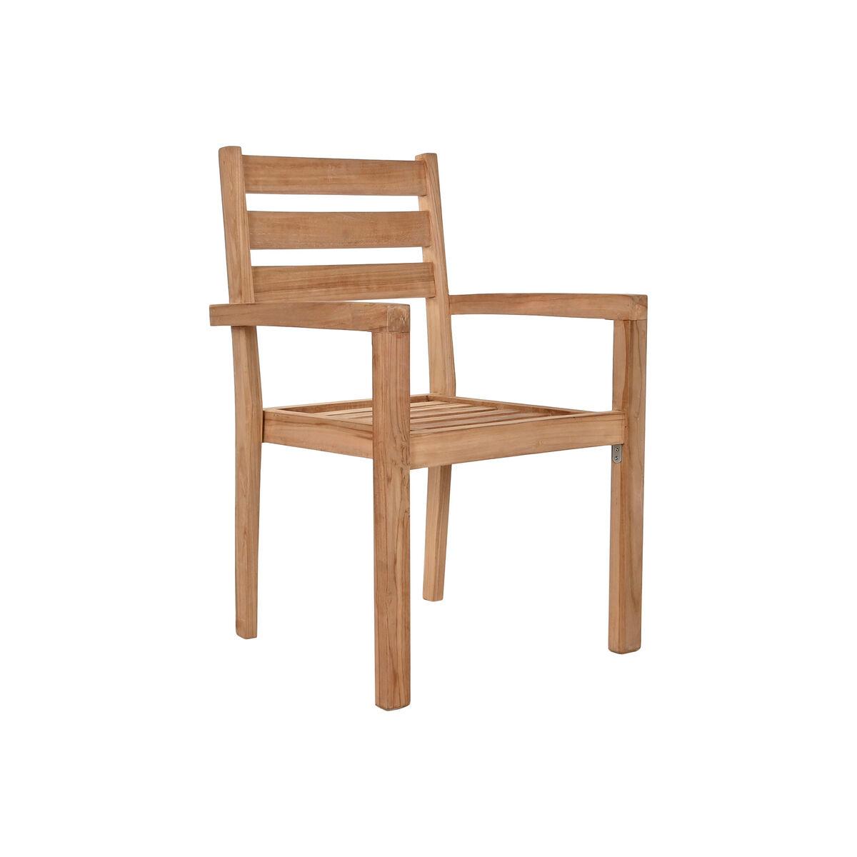 Silla de Jardín Home ESPRIT Marrón Teca 67 x 55 x 95 cm